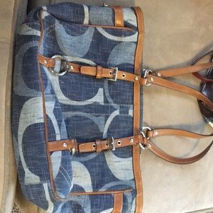 Authentic Blue coach purse